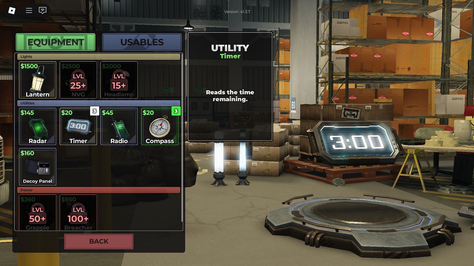 Utilities in the Shop (Image via Roblox)
